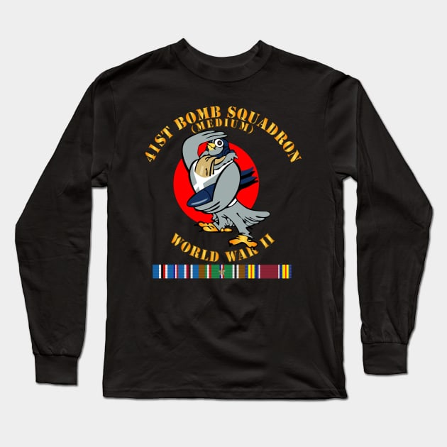 41st Bombardment Squadron - WWII w EUR SVC Long Sleeve T-Shirt by twix123844